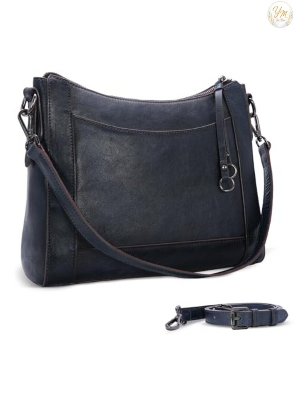 Genuine Leather Crossbody Bag Adjustable Strap Shoulder Purse Everyday
